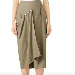 Tibi Moss Washed Skirt - Sz 4